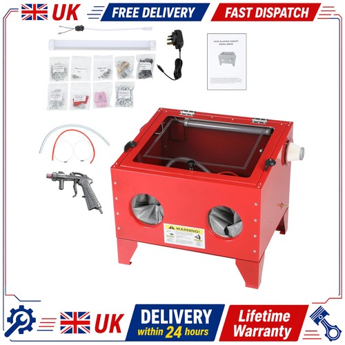 Sand blasting cabinet with - sand,