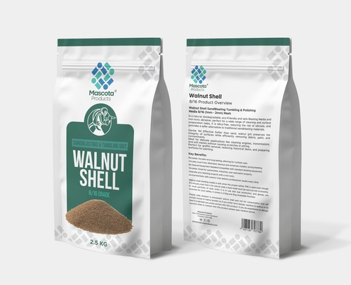 Shot blasting walnut - shot,